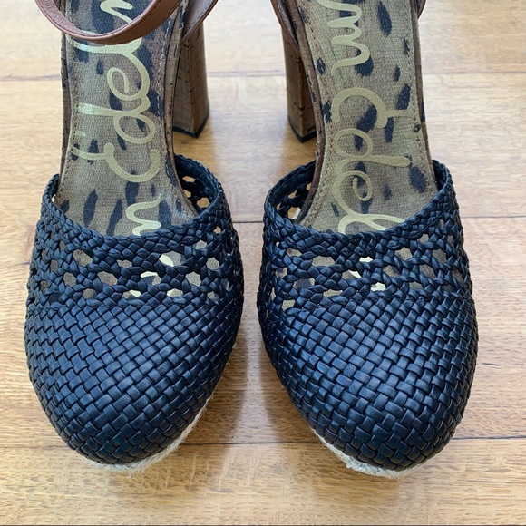 SAM EDELMAN RELLA ESPADRILLE PLATFORM HEELS EUC - Picture 5 of 14